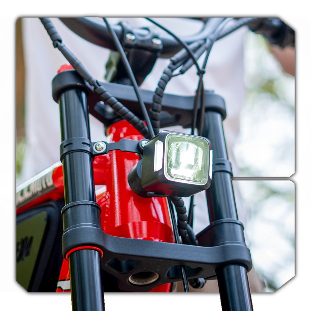Bright and durable e-bike headlight for safe night rides