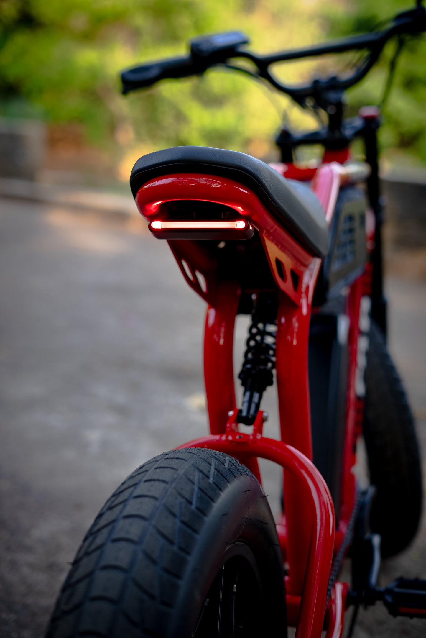 Suspension system component shown in close-up view