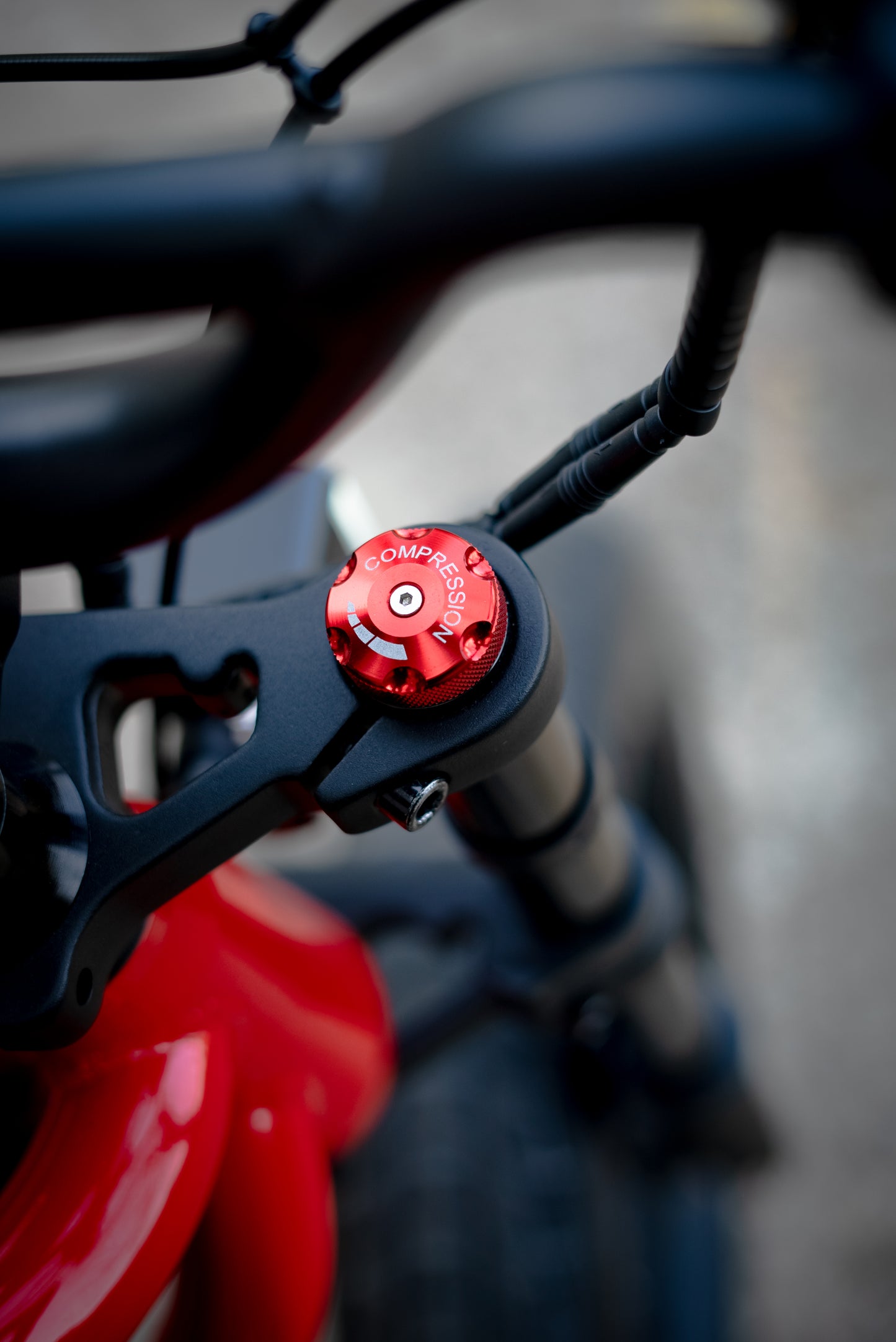 Zoomed in shot of small bike component on ExelMoto