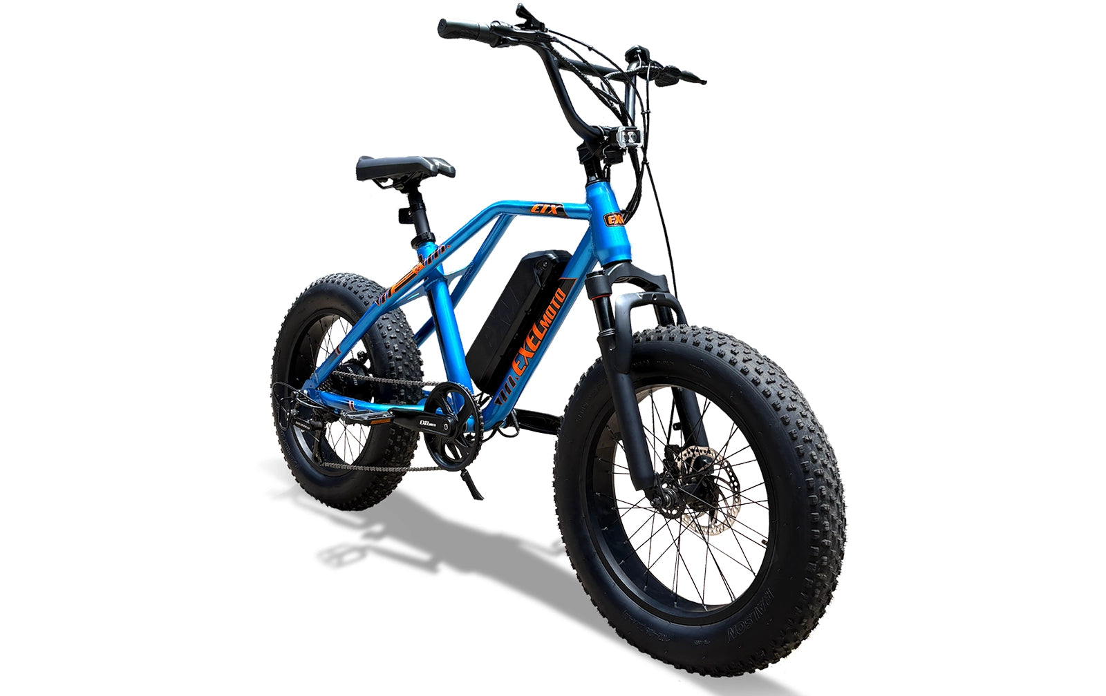 Blue color ExelMoto E1X electric bike