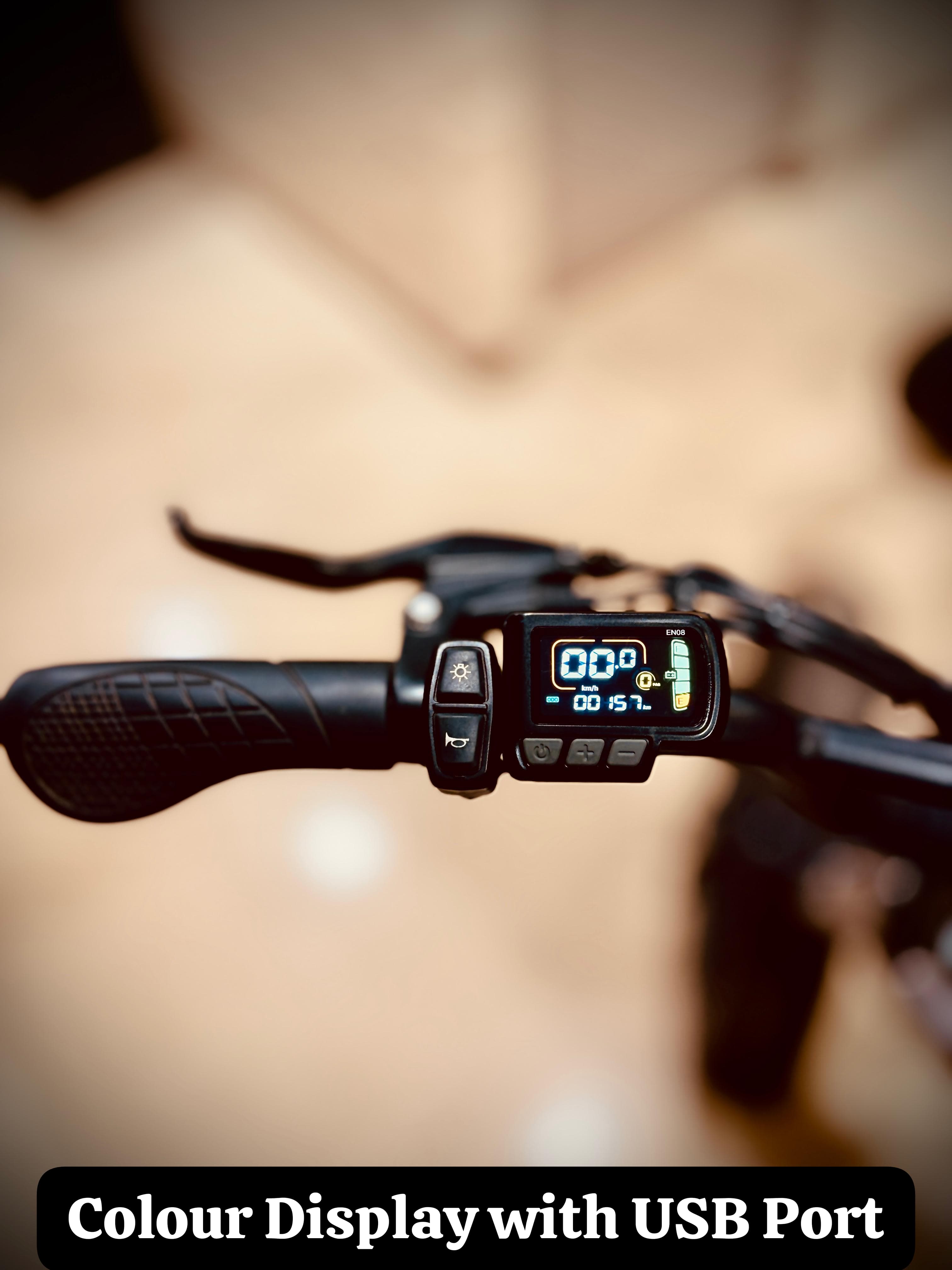 Outdoor showcase image of Exelmoto e-bike