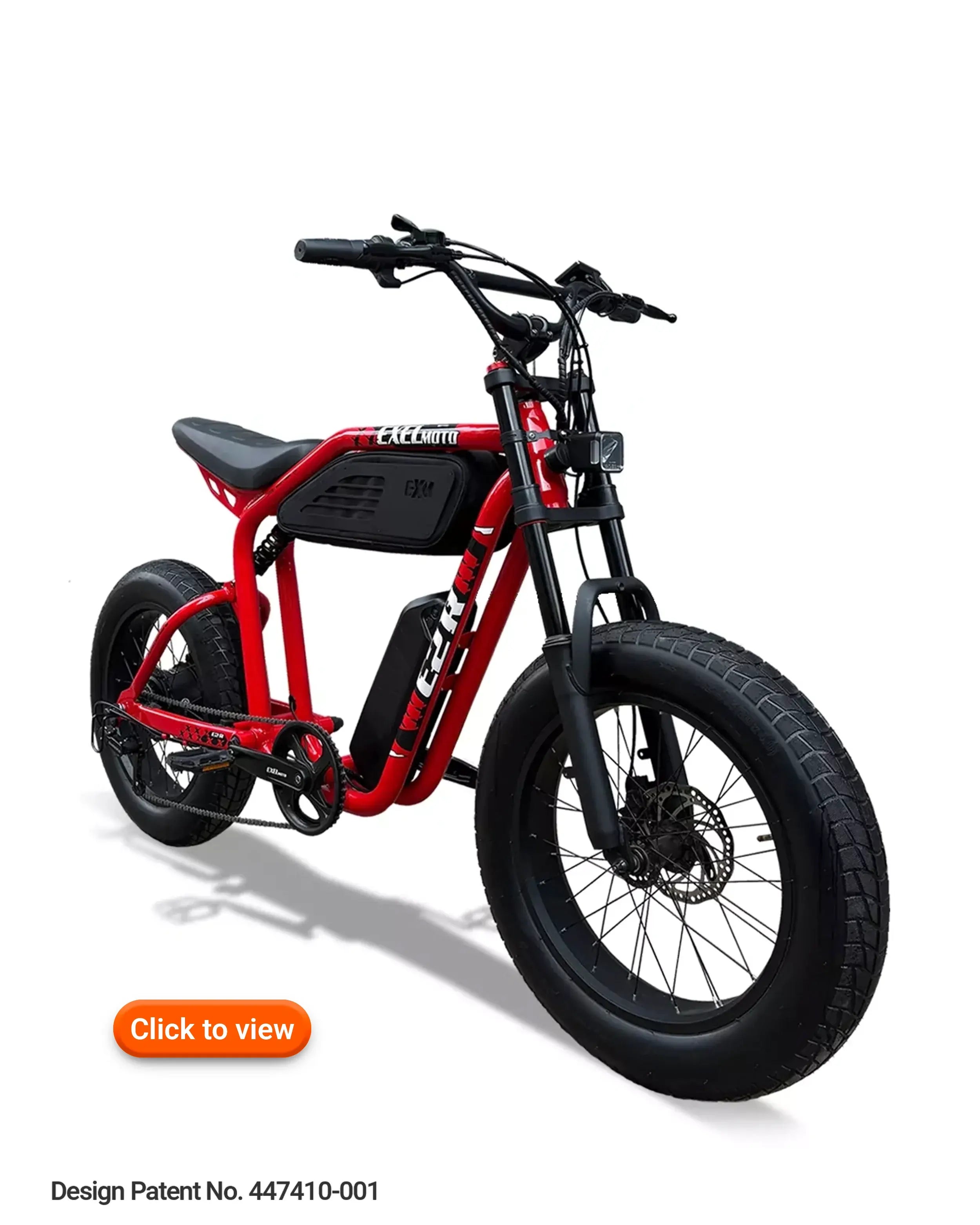 red electric bicycles EXELMoto E2R Rosso – High-Performance Electric Motorcycle